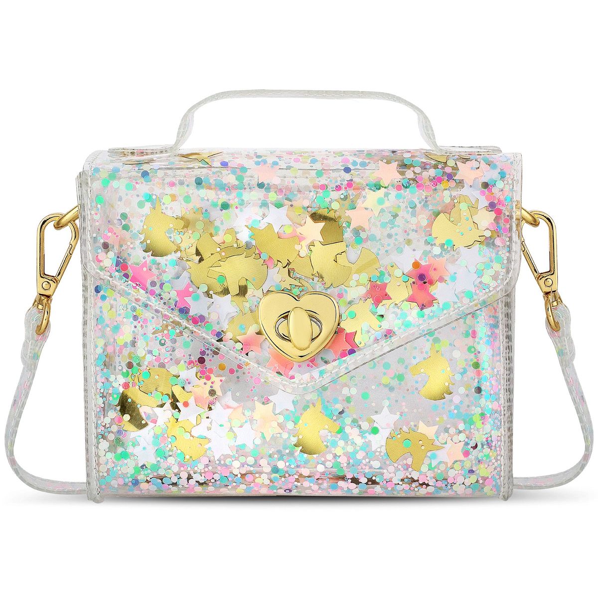 Purse Gussie Unicorn in Clear