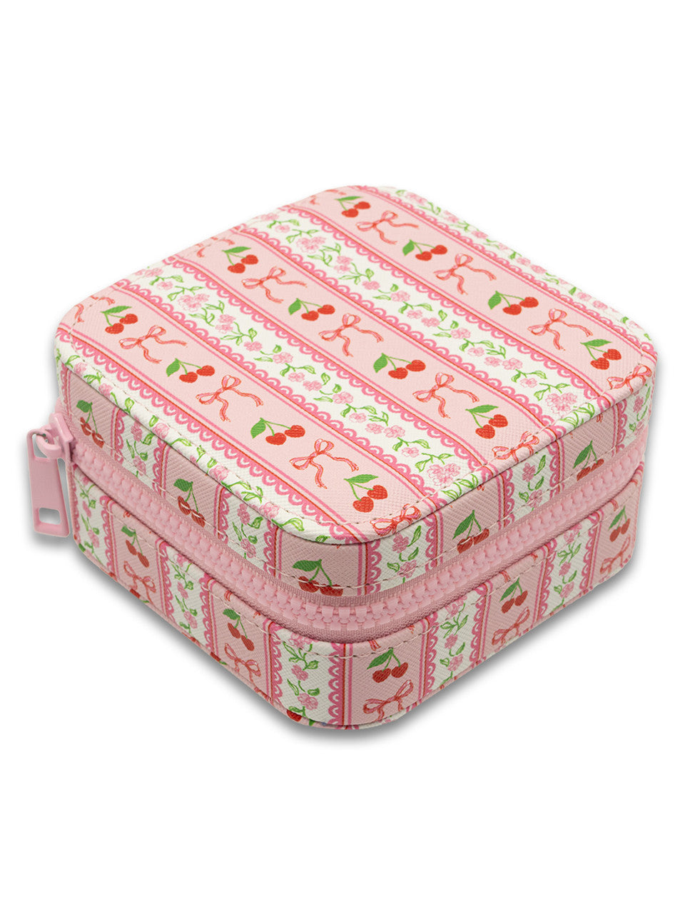 Cherries on Pink Jewelry Case