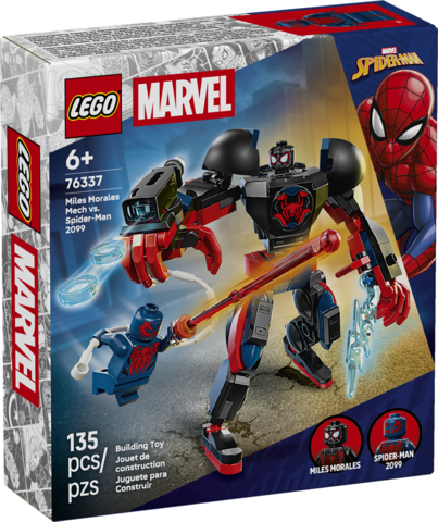 Marvel 76337 Miles Morales Mech vs. Spider-Man 2099