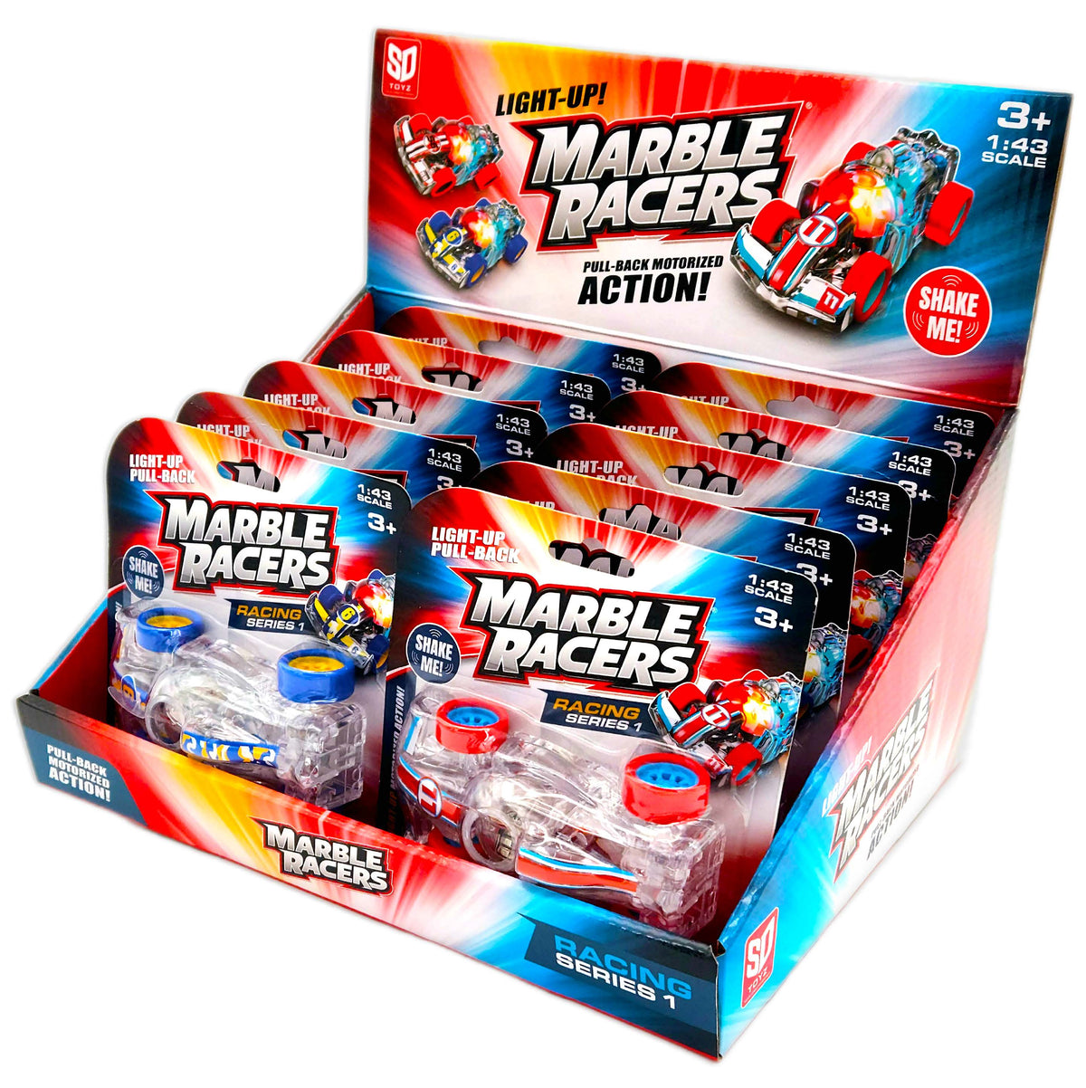 Pull-Back Marble Racers Open Wheel Racer