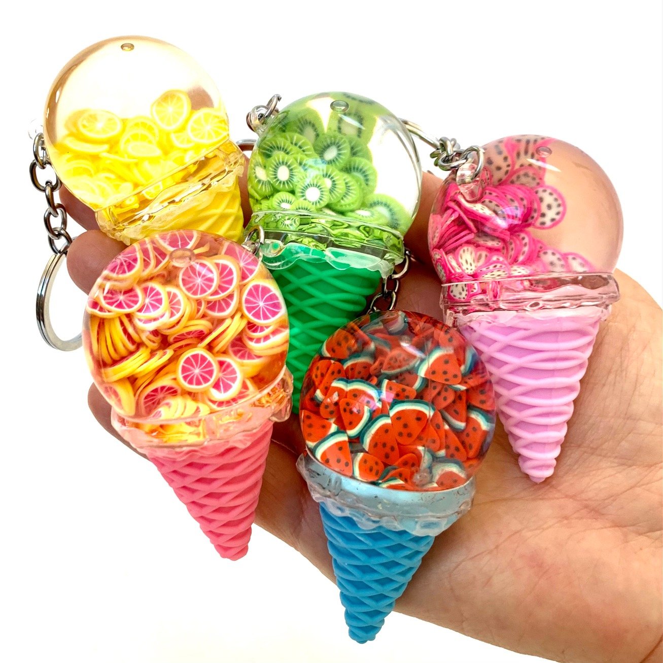 Fruit Ice Cream Floaty Key Charm
