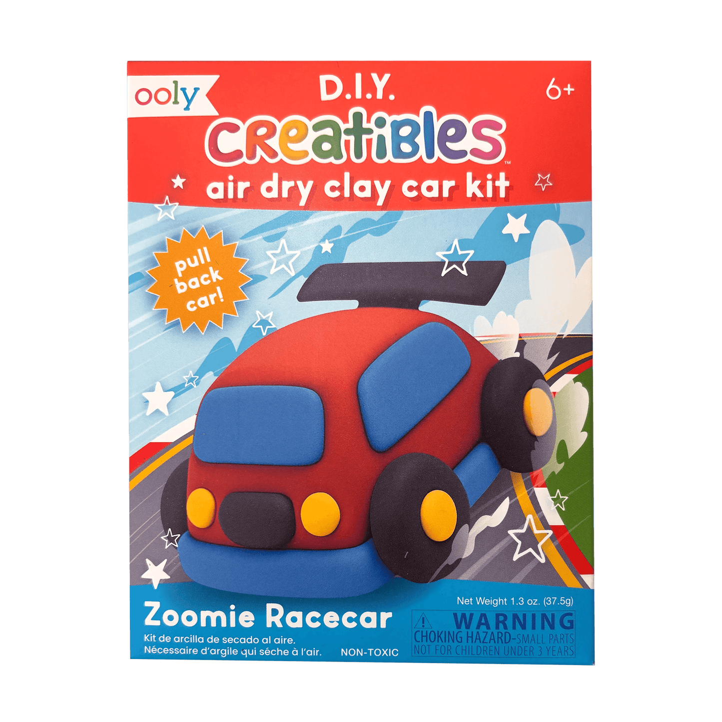 Creatibles: Air Dry Clay Car Kit - Zoomie Racecar