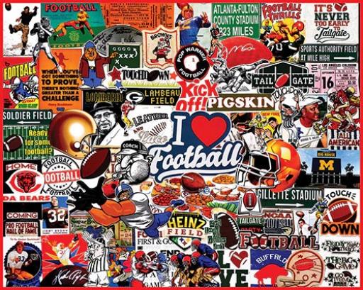 I Love Football - 1000 Piece Jigsaw Puzzle