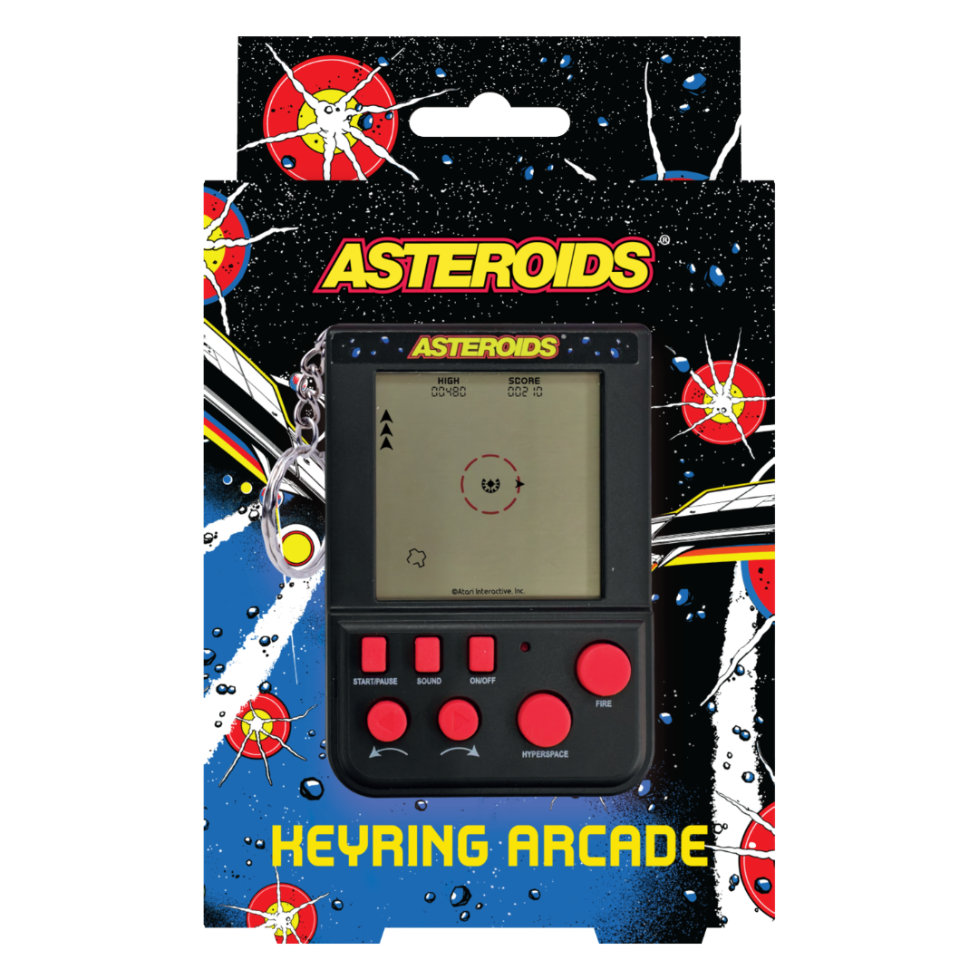 Asteroids Keyring Arcade Game