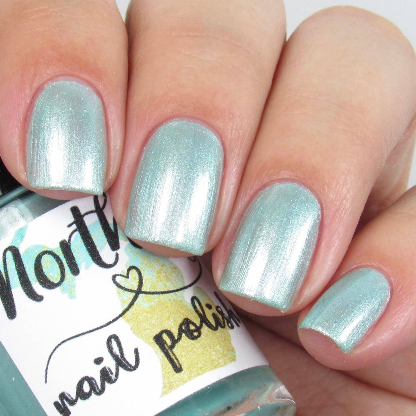 Gwen Frostic ~ Nail Polish pastel green Eco Beauty Vegan