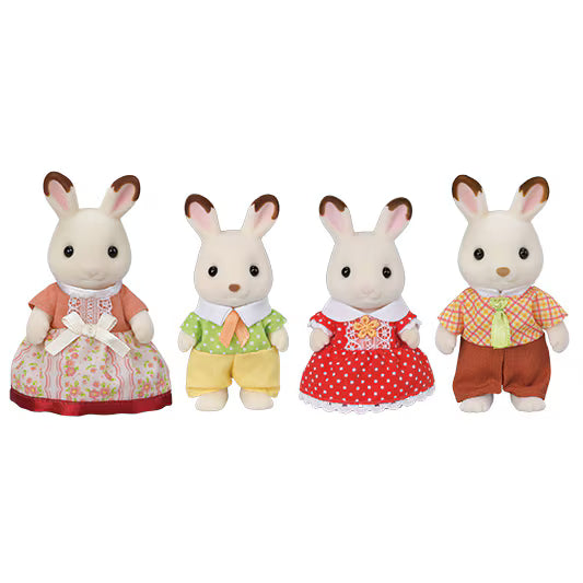 Calico Critter BL Chocolate Rabbit Family