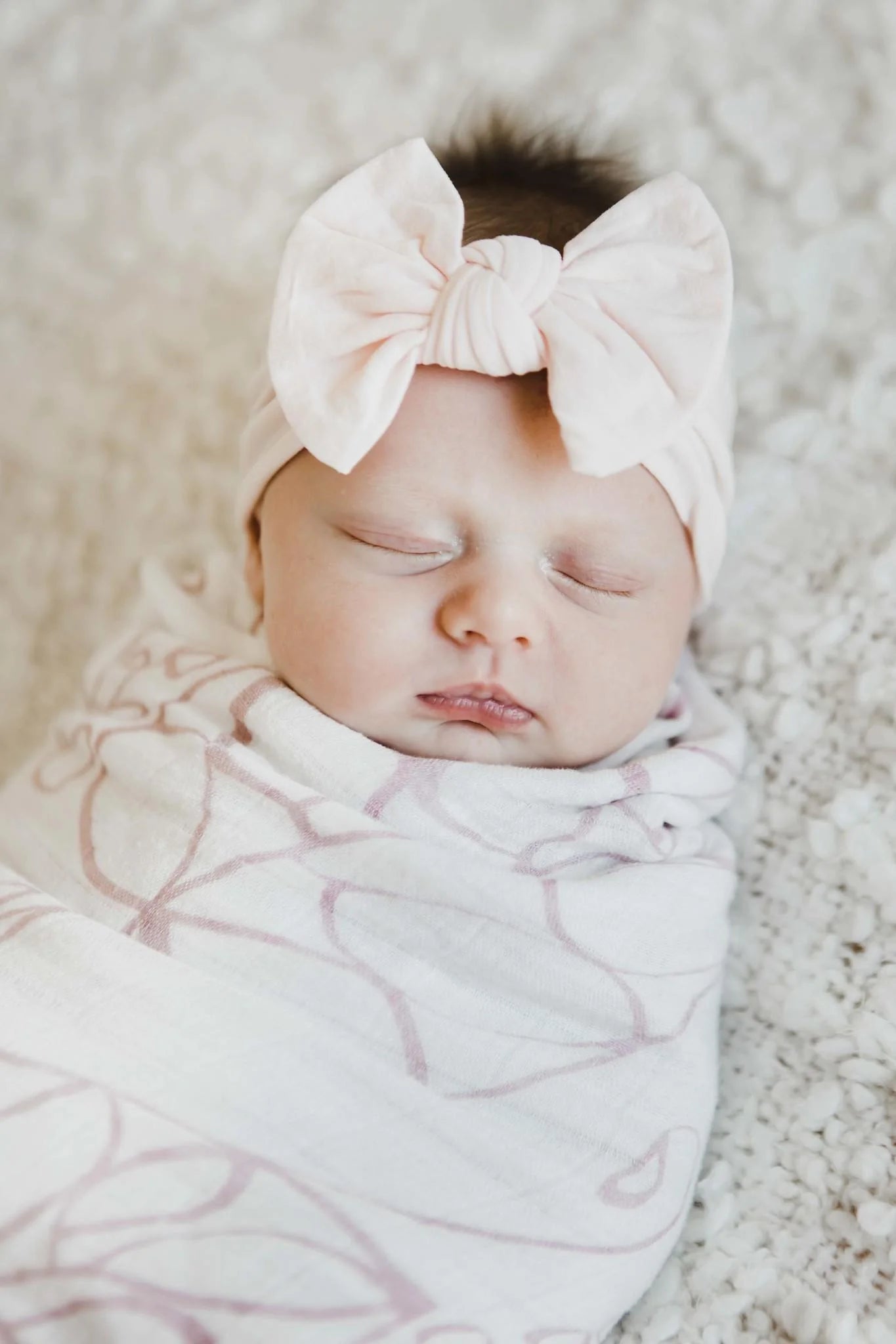 Ballerina Pink Nylon Bow Headwrap
