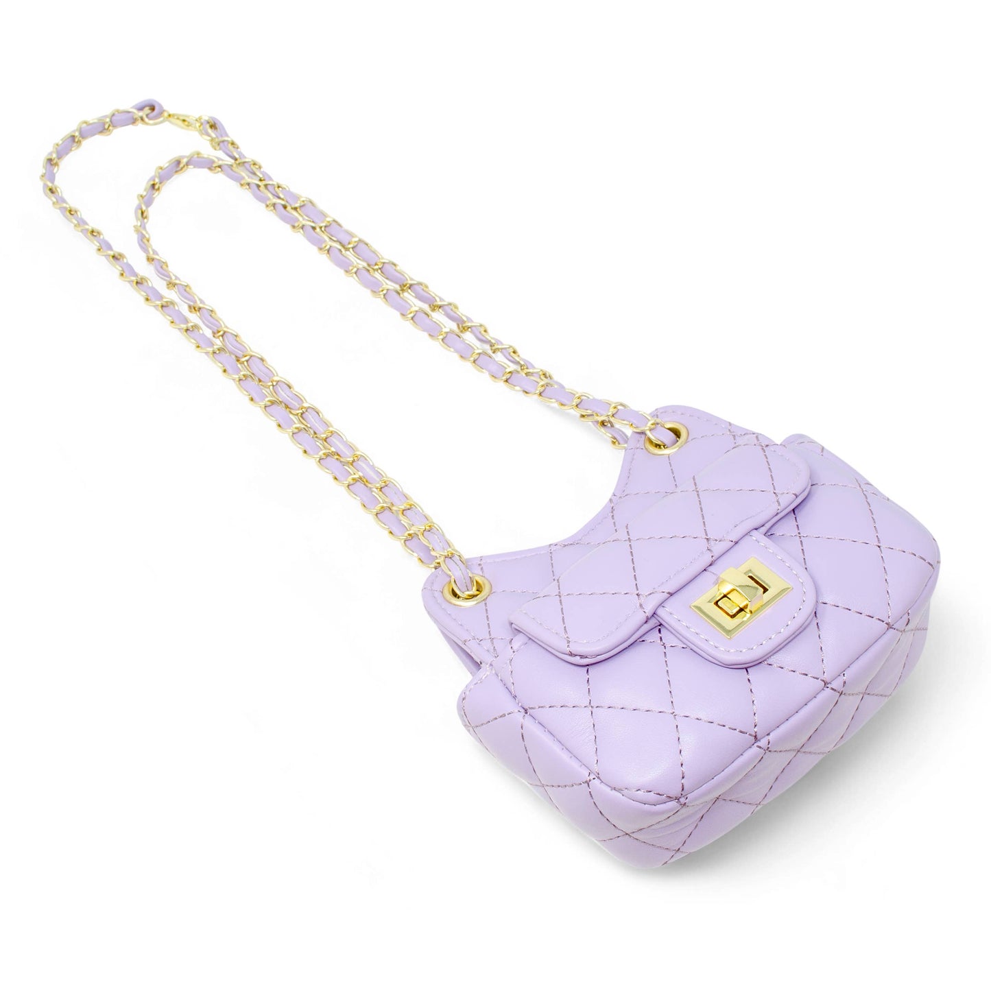 Girls Tiny Quilted Treasure Purse