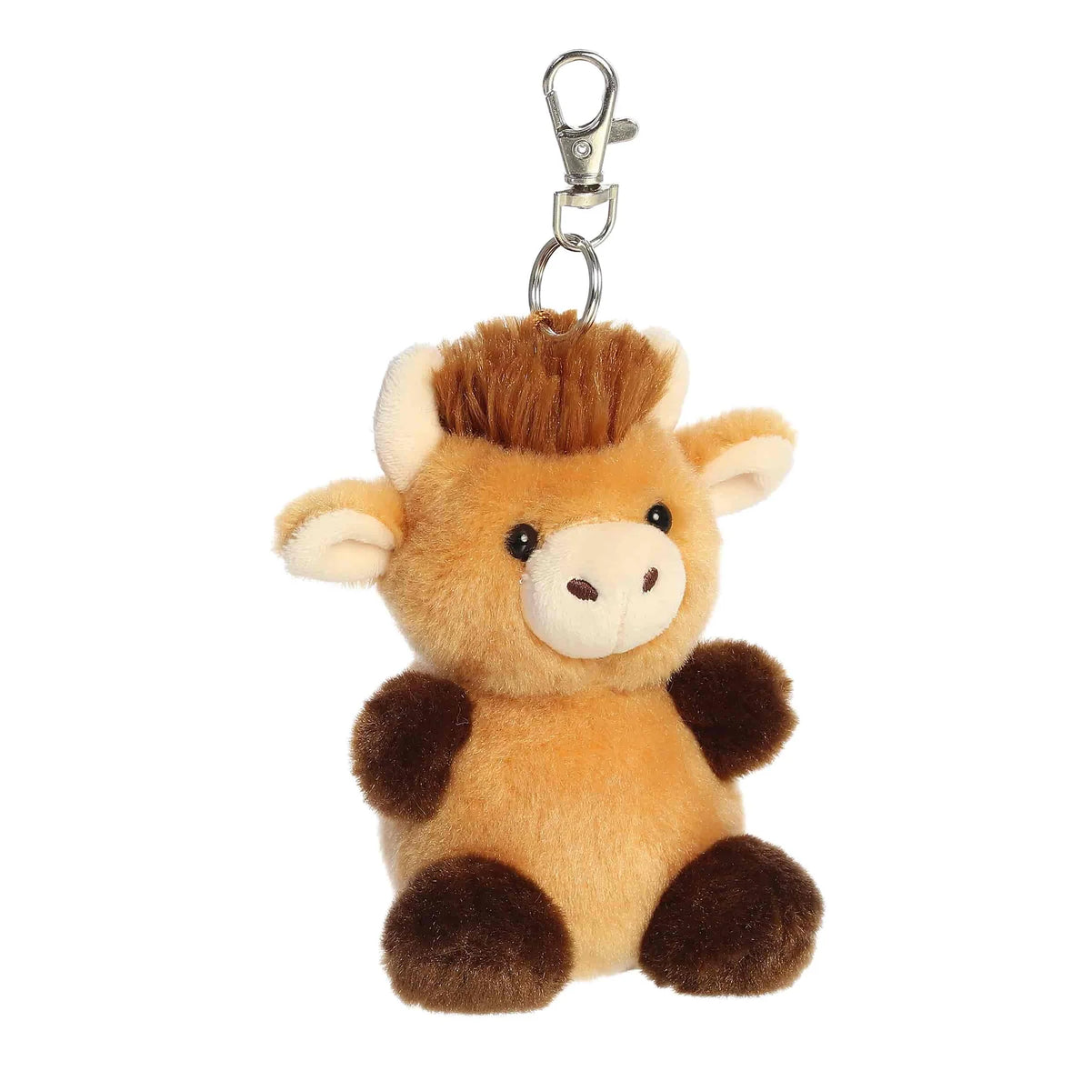 Palm Pal Hubert Highland Cow Clip On