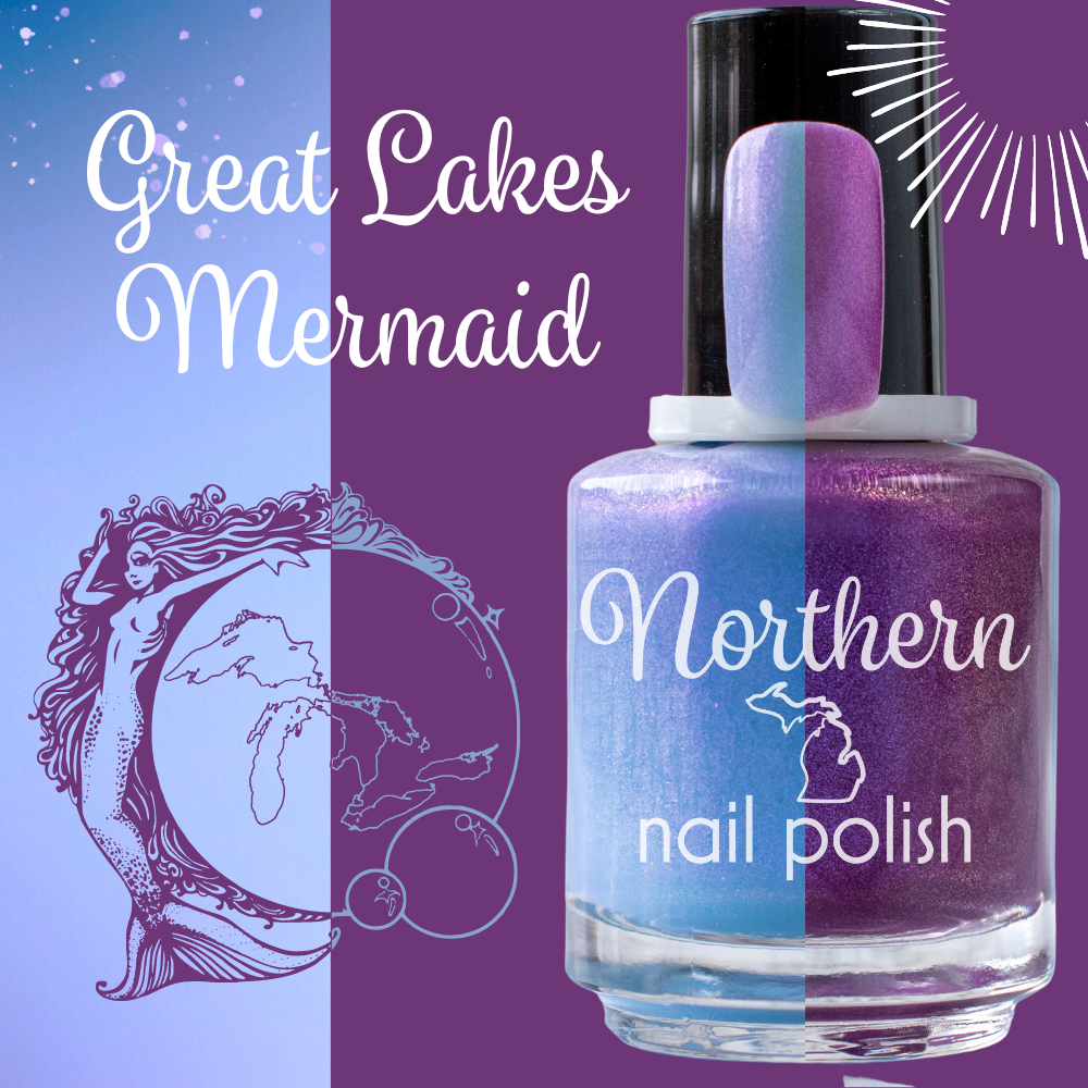 Great Lakes Mermaid ~ SUN/UV Color-Changing Nail Polish Vegan