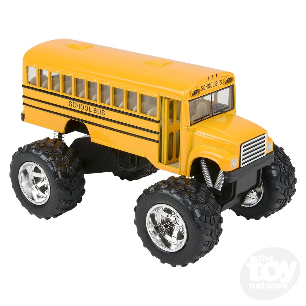 5" Die-Cast Pull Back Big Wheel School Bus
