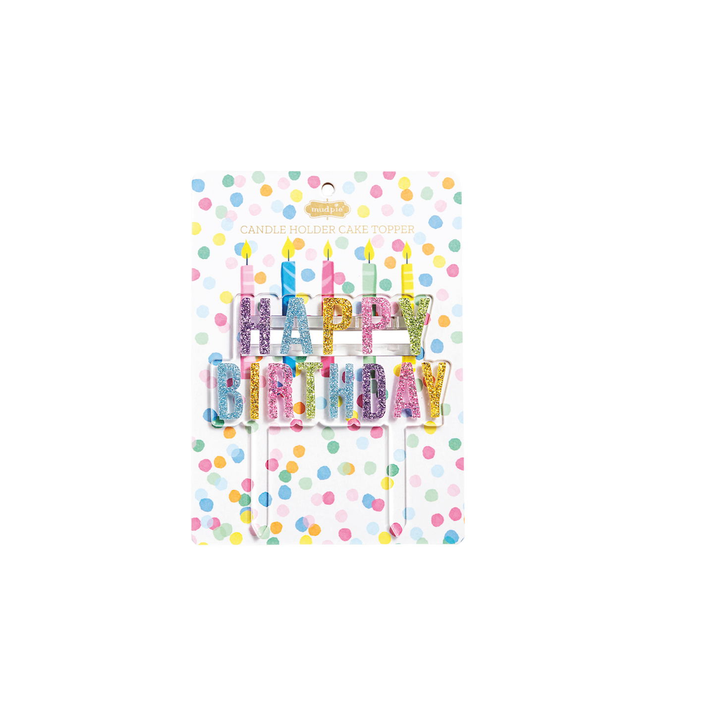 Happy Candle Holder Topper