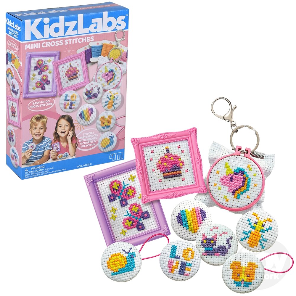 KidzLabs Mini Cross-Stitch Buttons