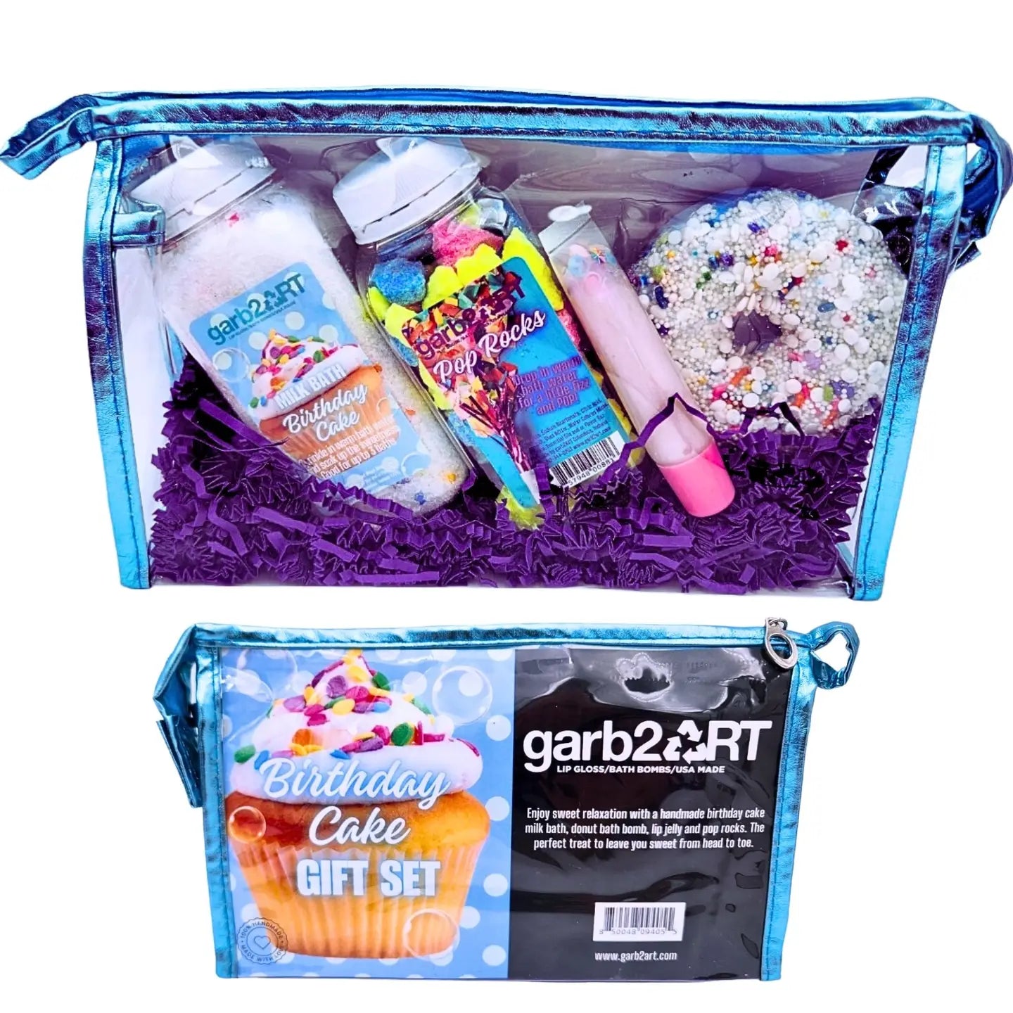 Garb Gift Set | Birthday Cake Bath Bomb