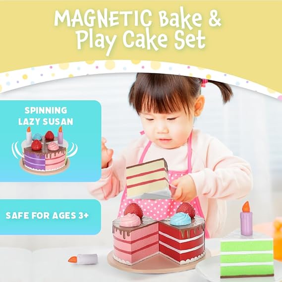 Magnetic Bake and Play Cake Set