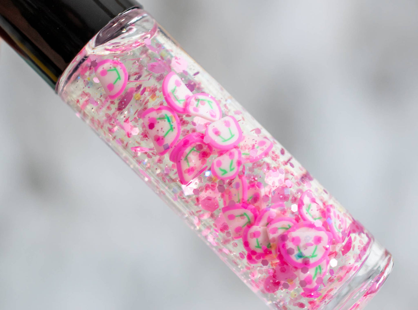 Cherry Blossom Shaker Snowglobe Cuticle Oil Rollerball Nails