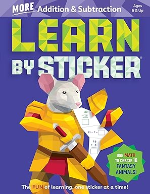 Learn By Sticker More Addition Subtraction