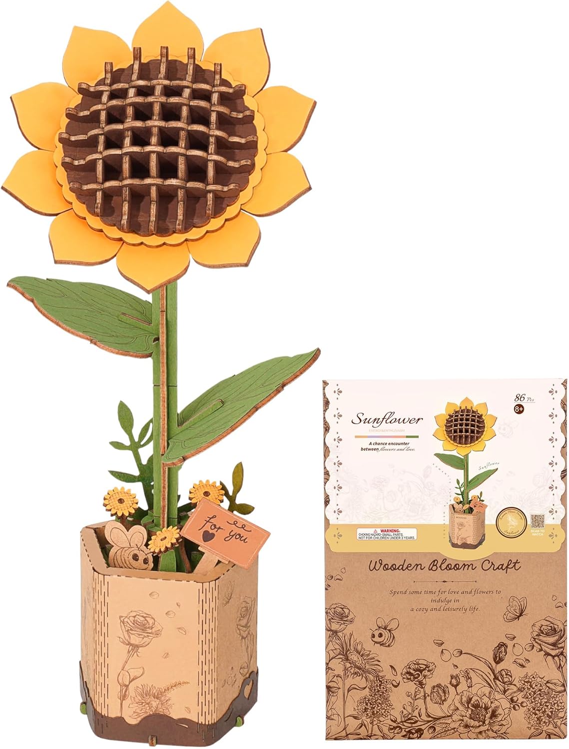 Wood Flower Sunflower
