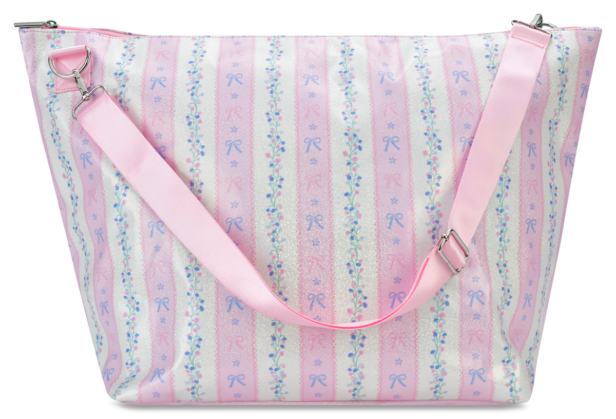 Floral Stripes Weekender Bag