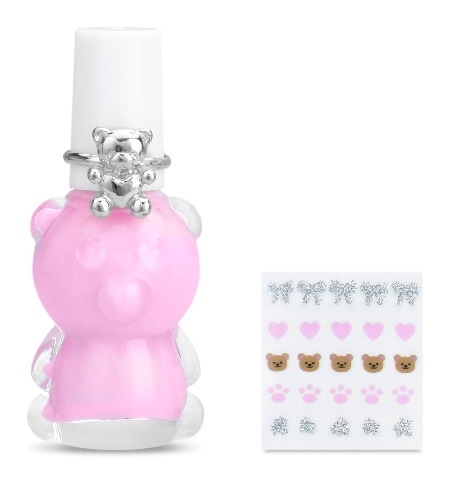 Beary Cute Nail Polish Ring Set