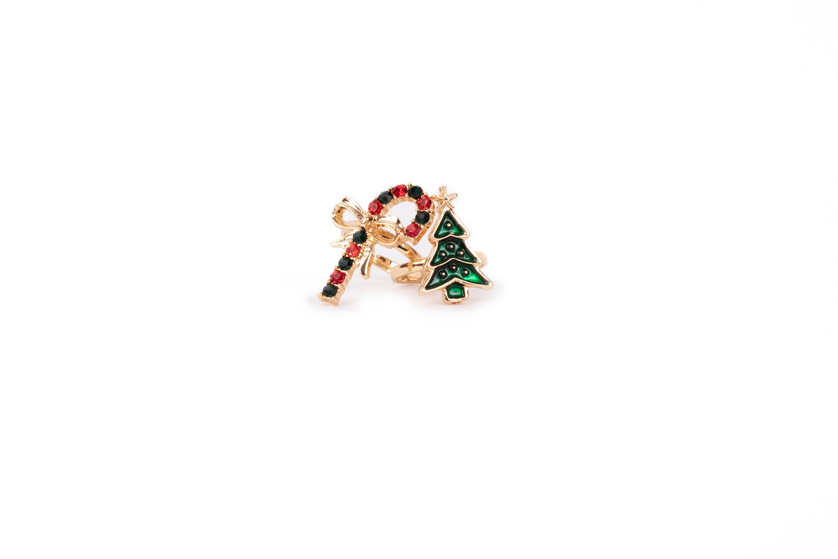 All Aglow Holiday Rings 2pc Set