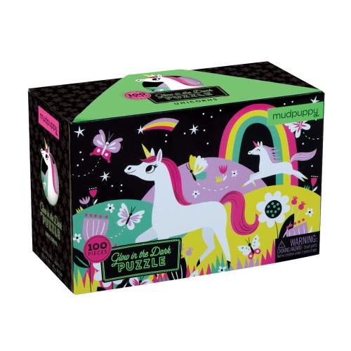 Unicorns 100 Piece Glow in the Dark Puzzle