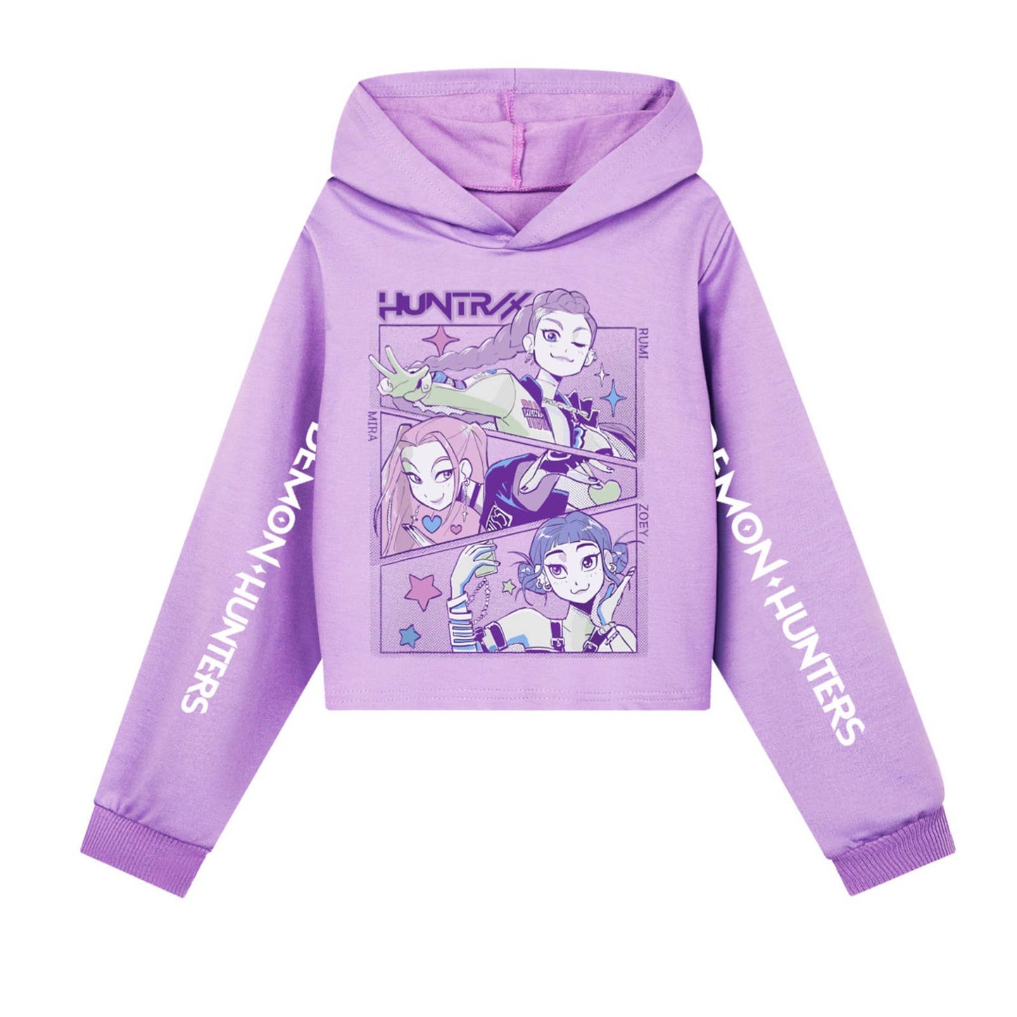 KPop Demon Hunters Hooded Sweatshirt in Lavender