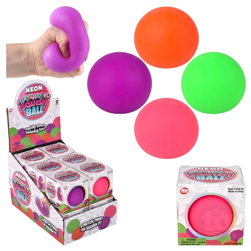 Marshmallow Neon Squishy Ball 2.5