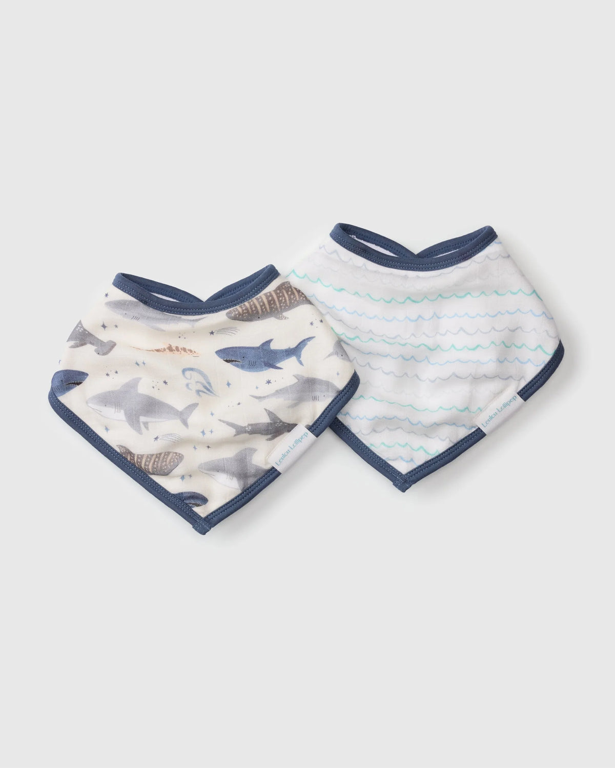 Muslin Bandana Bib Set - Sharks
