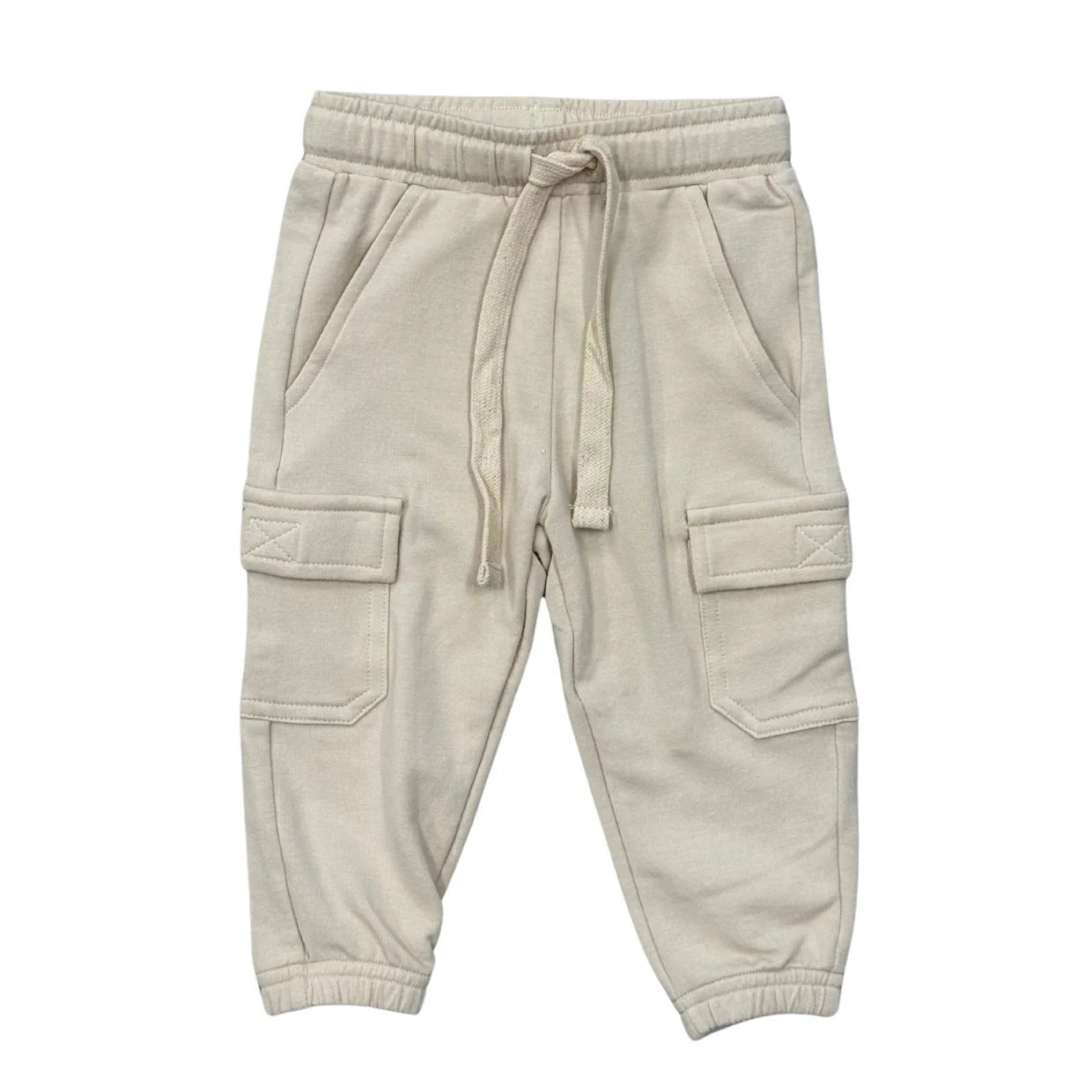 Beige Boys Cargo Pants