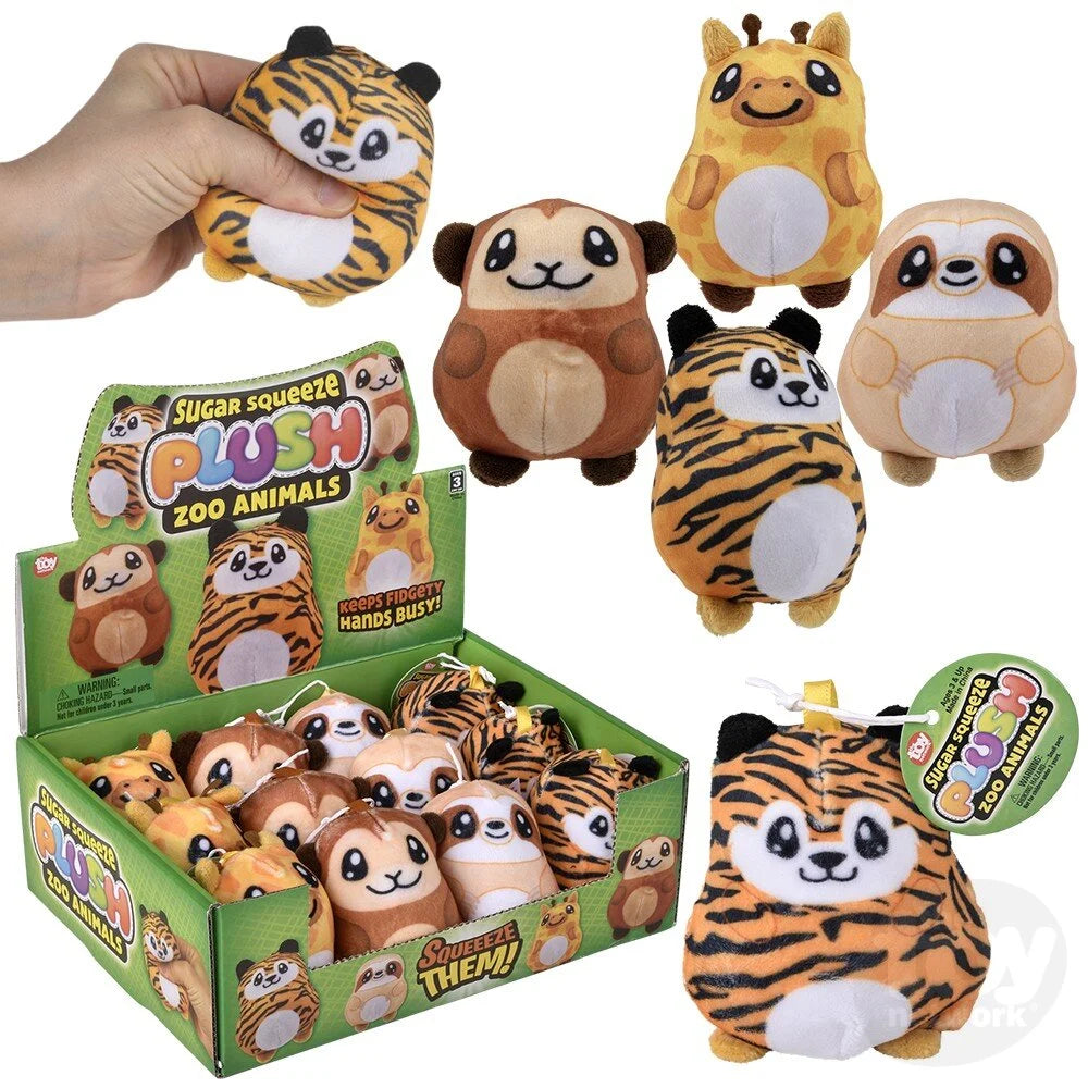 2.75" Sugar Squeeze Plush Zoo Assortment