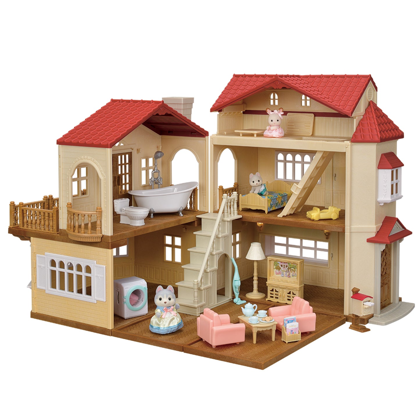 Calico Critters Red Roof Country Home - Secret Attic Playroom Gift