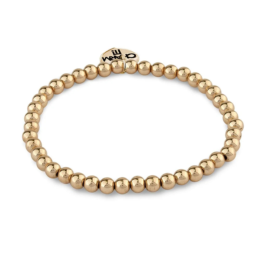 CHARM IT! Gold Bead Bracelet 4mm