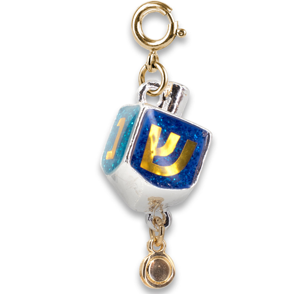 CHARM IT! Gold Glitter Dreidel Charm
