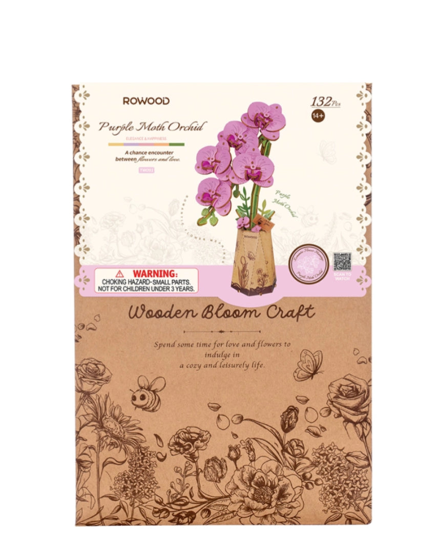 Wood Flower Purple Moth Orchid