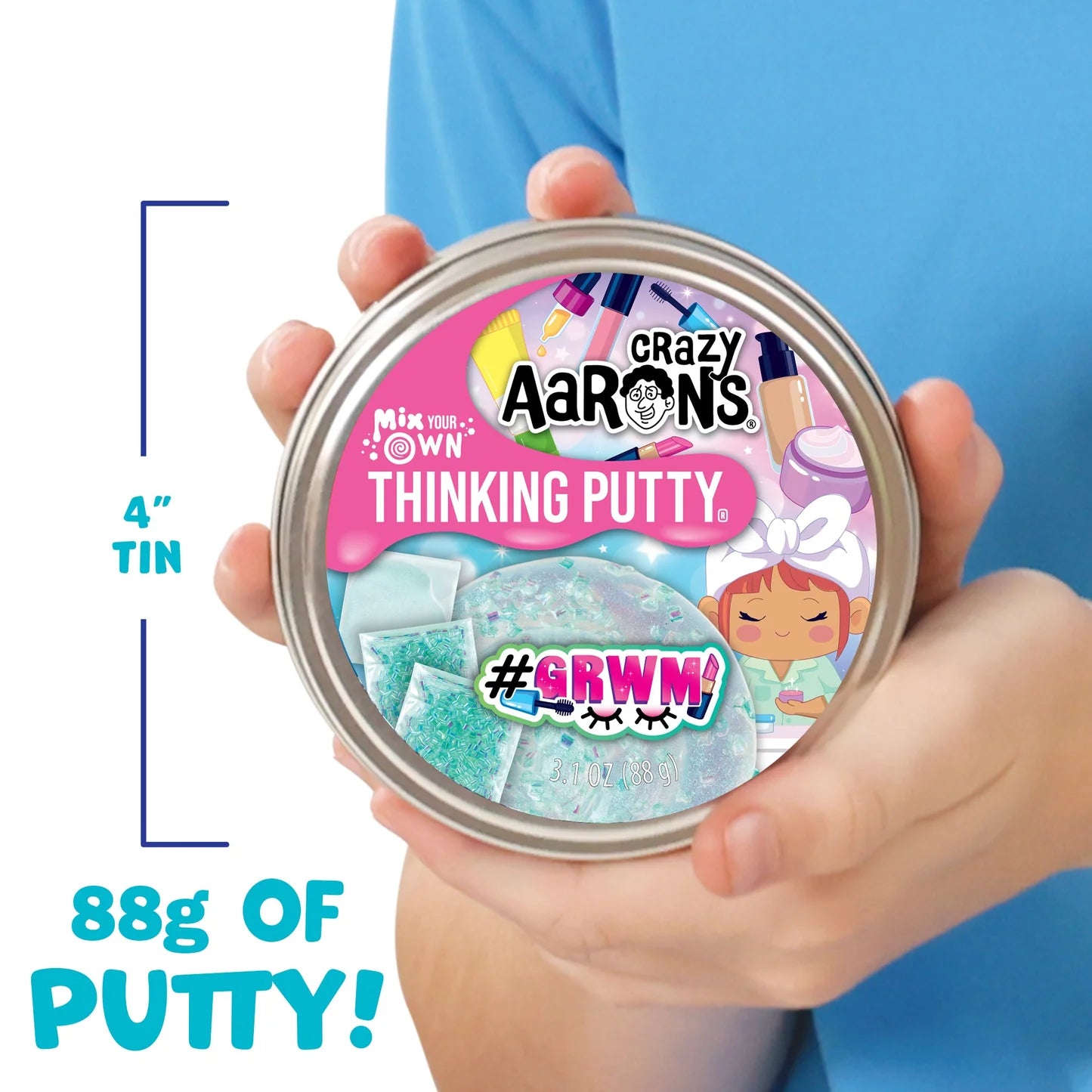 #GRWM Mix It - 4" Thinking Putty Tin