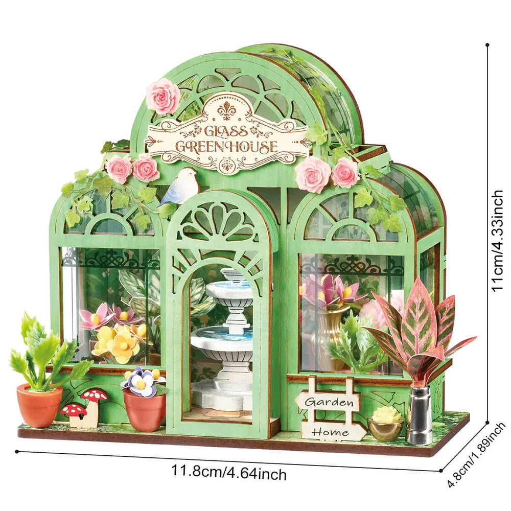 DIY Miniature Green Fountain Garden