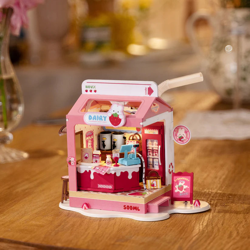 Miniature Strawberry Milk Box
