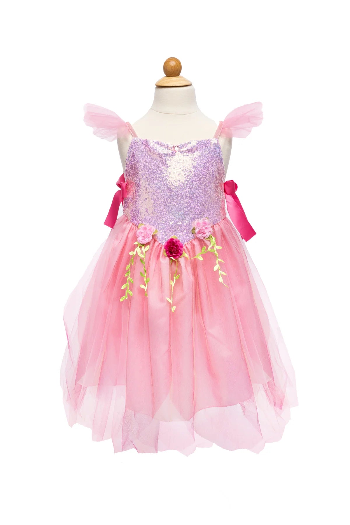 Pink Sequins Forest Fairy Tunic, Size 3-4