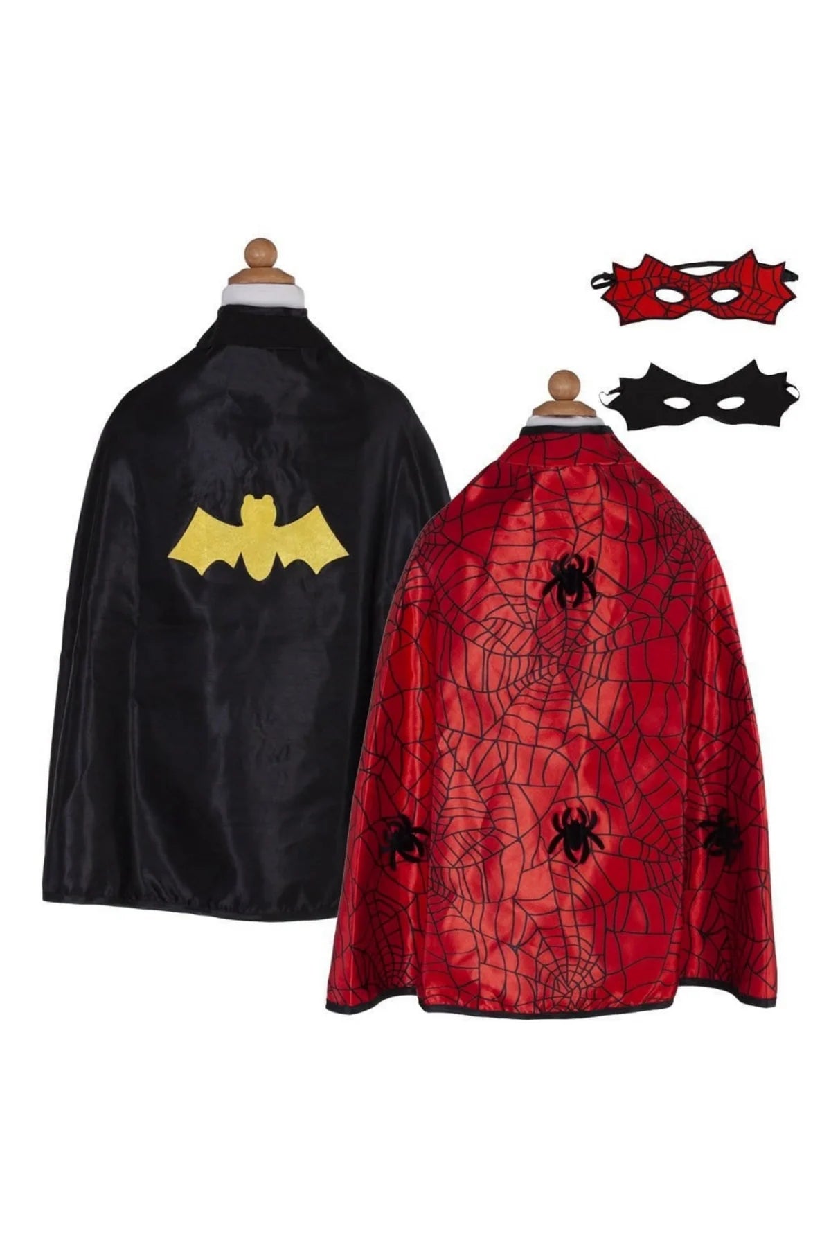 Reversible Spider Bat Cape & Mask, Size 4-6