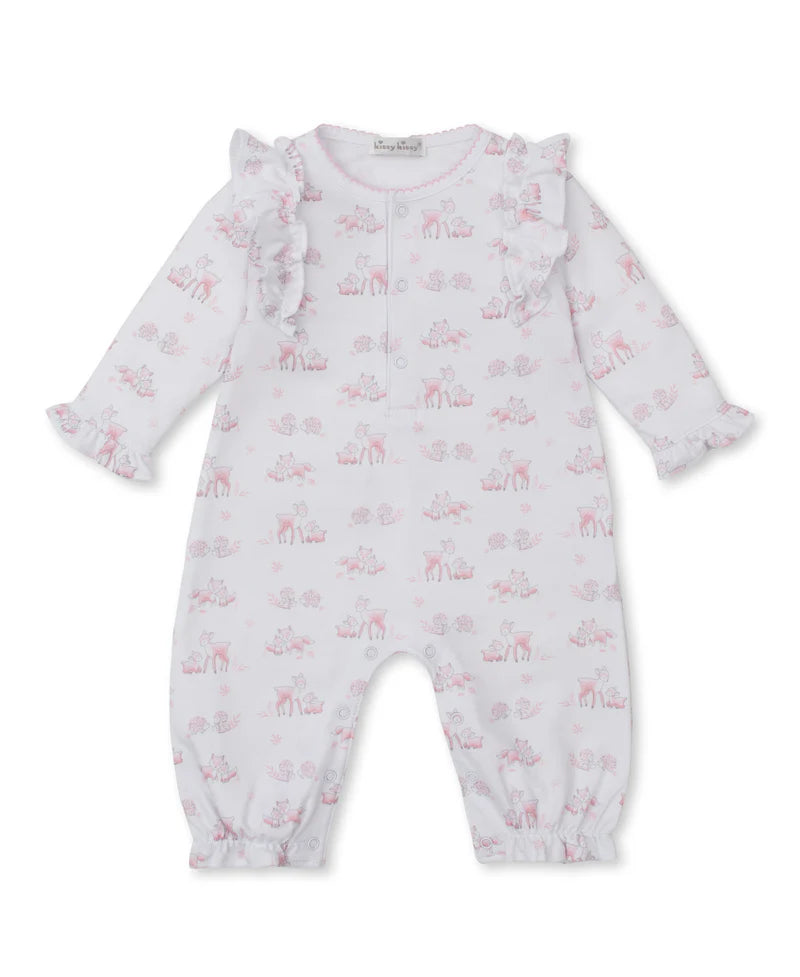 Forest Fanfare Pink Playsuit