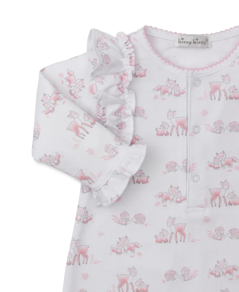 Forest Fanfare Pink Playsuit