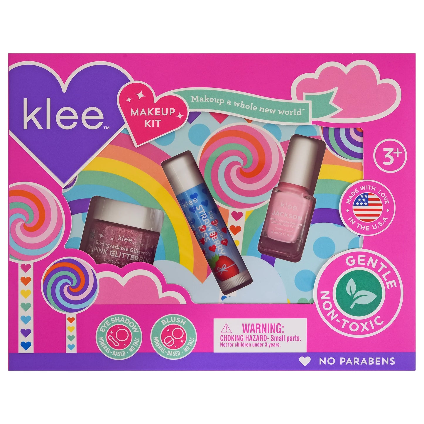 Klee Spinning Pink Makeup Kit