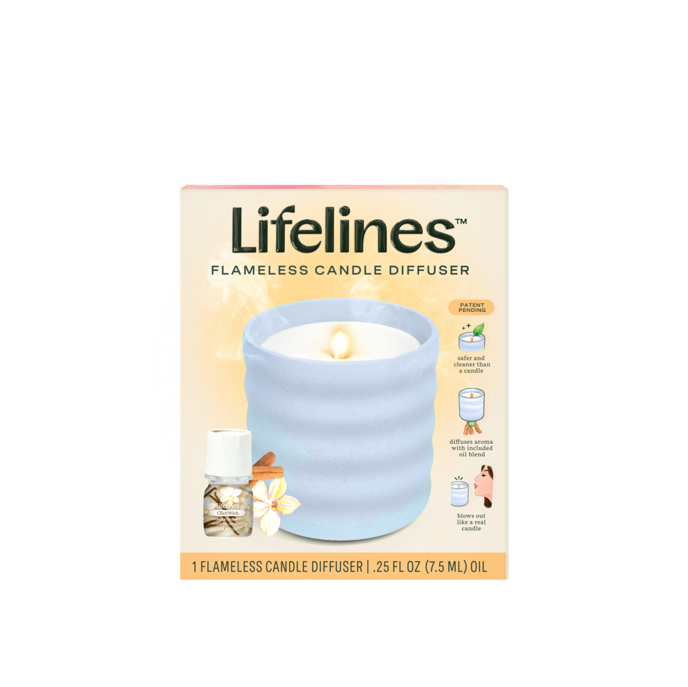 Flameless Candle Diffuser - Bubble Blue