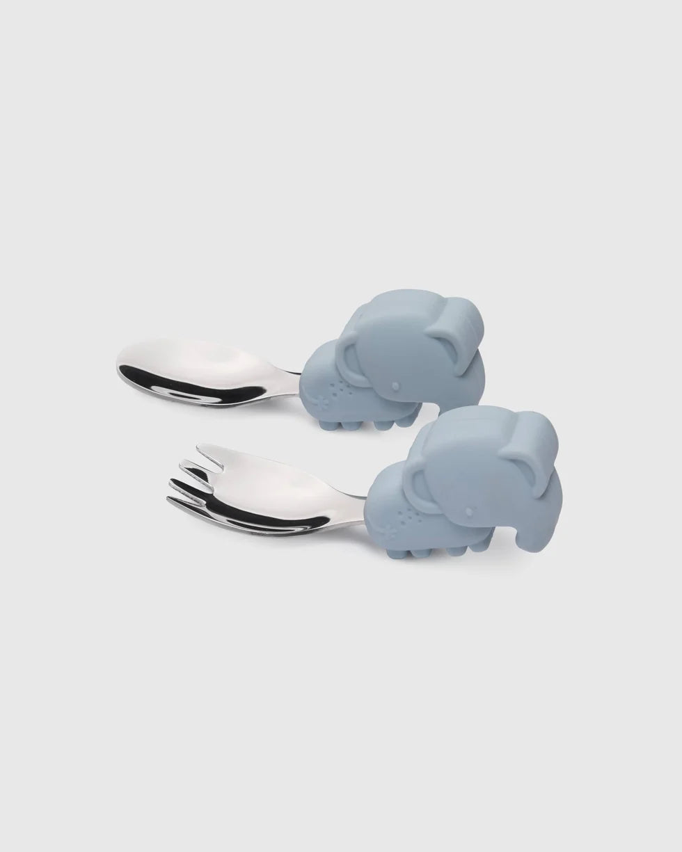 Learning Spoon/Fork Set - Elephant