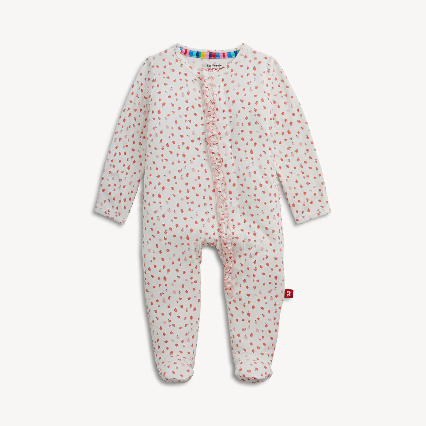 Apple Blossom Magnetic Footie with Ruffle