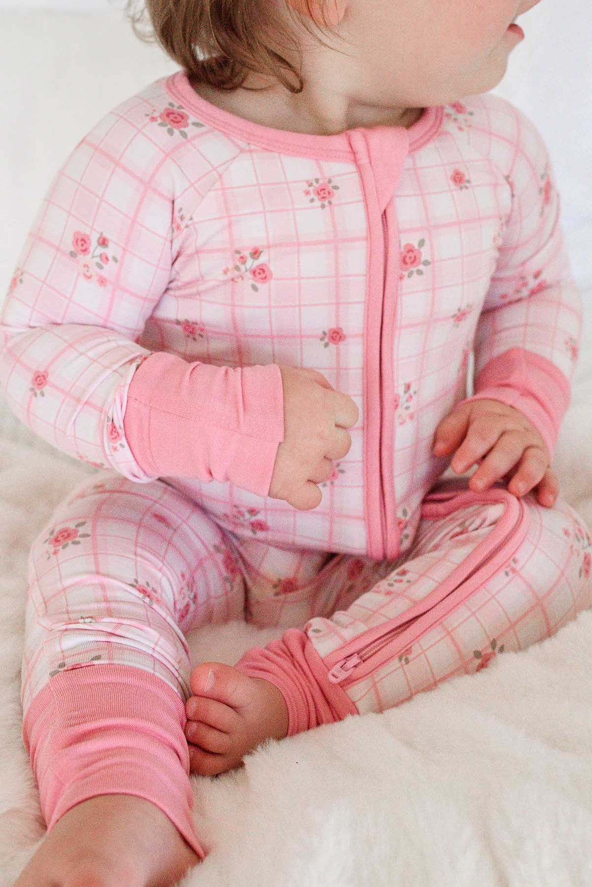 Primrose Plaid Convertible Zip Romper