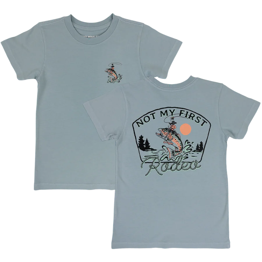 Not My First Rodeo Tee in Light Blue