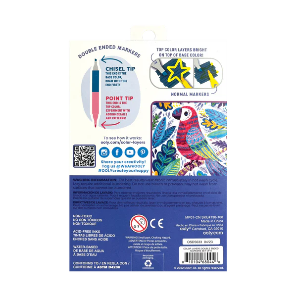 Color Layers Double Ended Layering Markers