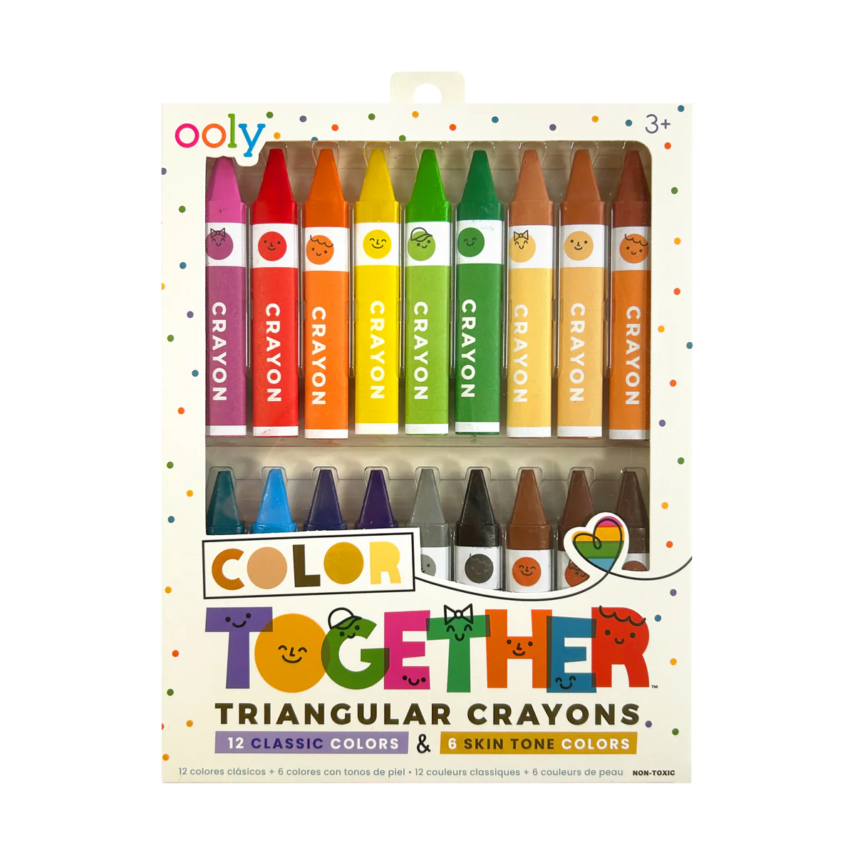 Color Together Triangular Crayons - Set of 18